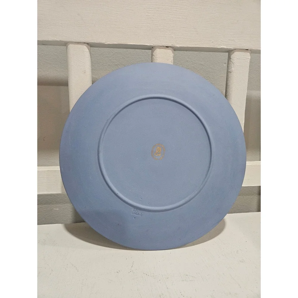 Vintage Wedgewood Jasperware Blue Astrology Zodiac Collector Plate 9.5
